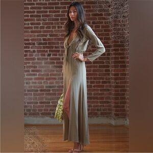 Stone Cold Fox Clyde Dress Silk Wedding Guest Event